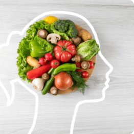 マインドセットを強化している人のシルエット