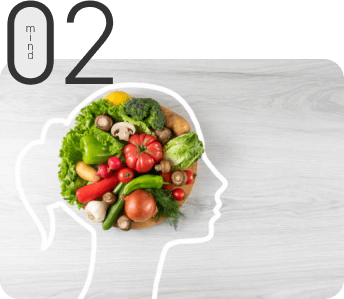 マインドセットを強化している人のシルエット